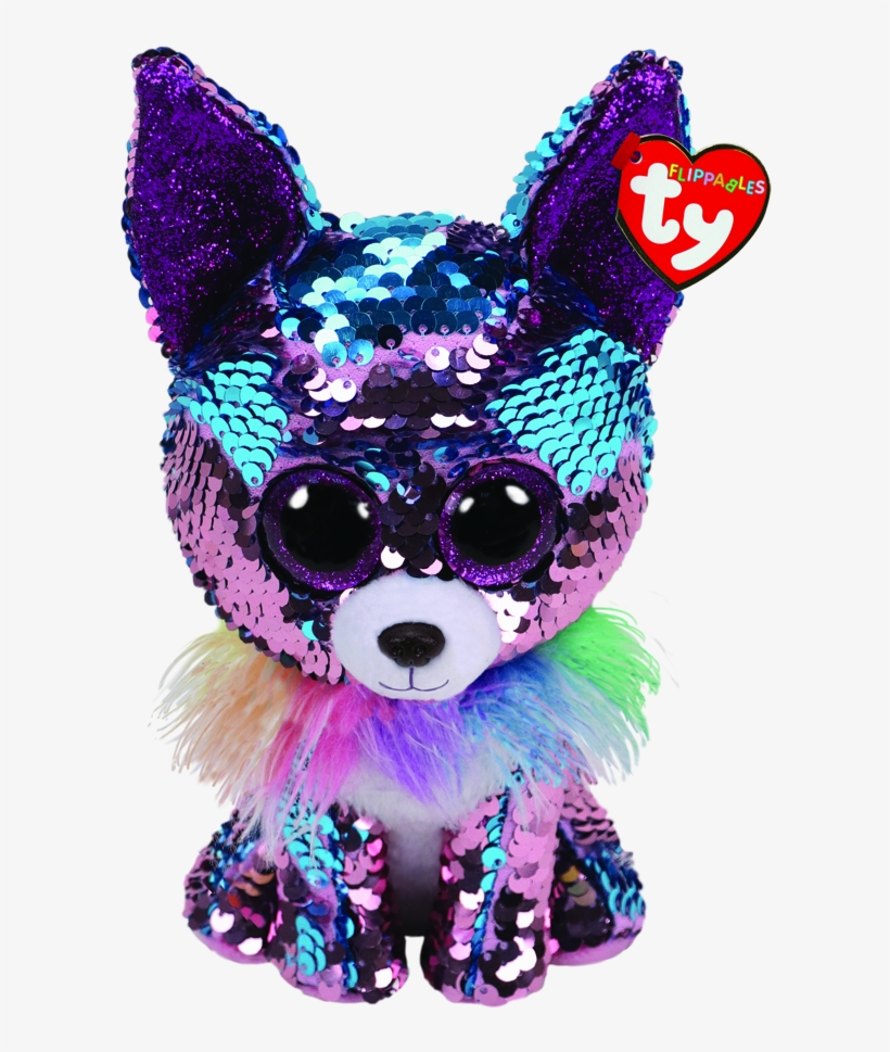 Yappy The Purple Chihuahua Medium Flippable - Beanie Boo Limited Edition, transparent png download