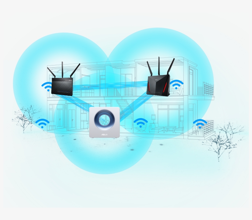 Networking Usa Turn Your Into Wholehome Wifi - Asus Blue Cave, transparent png download