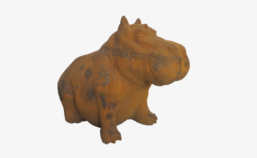 G025 Cast Iron Hippo1 G025 Cast Iron Hippo - Rhinoceros, transparent png download