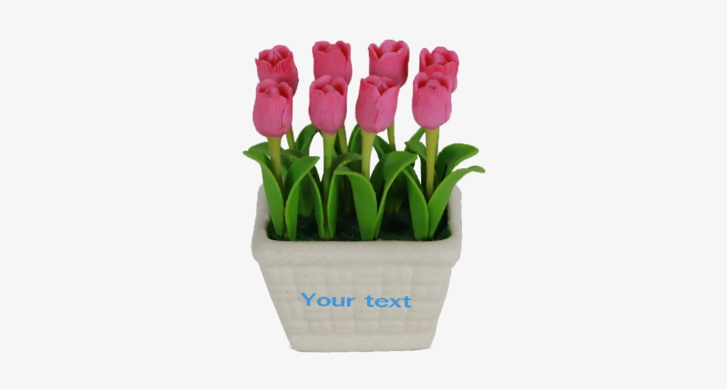 Artificial White Basket Tulip - Lady Tulip, transparent png download
