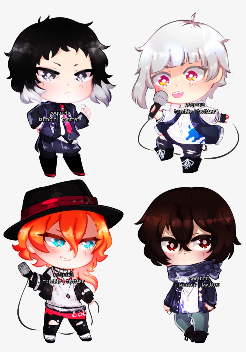 [holographic] Bungou Stray Dogs Acrylic Charms • Coquirii - Cartoon, transparent png download