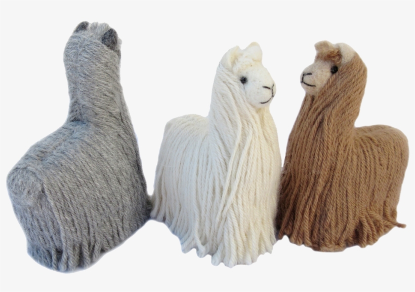 Alpaca Suri 5" Felted Figures - Llama, transparent png download