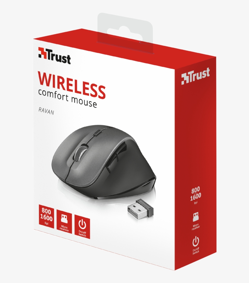 Ravan Wireless Mouse - Trust 21948, transparent png download