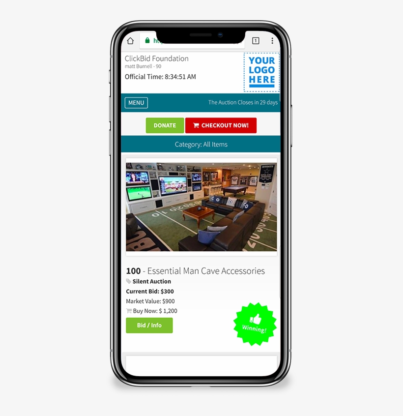 Bidding Sample - Here, transparent png download