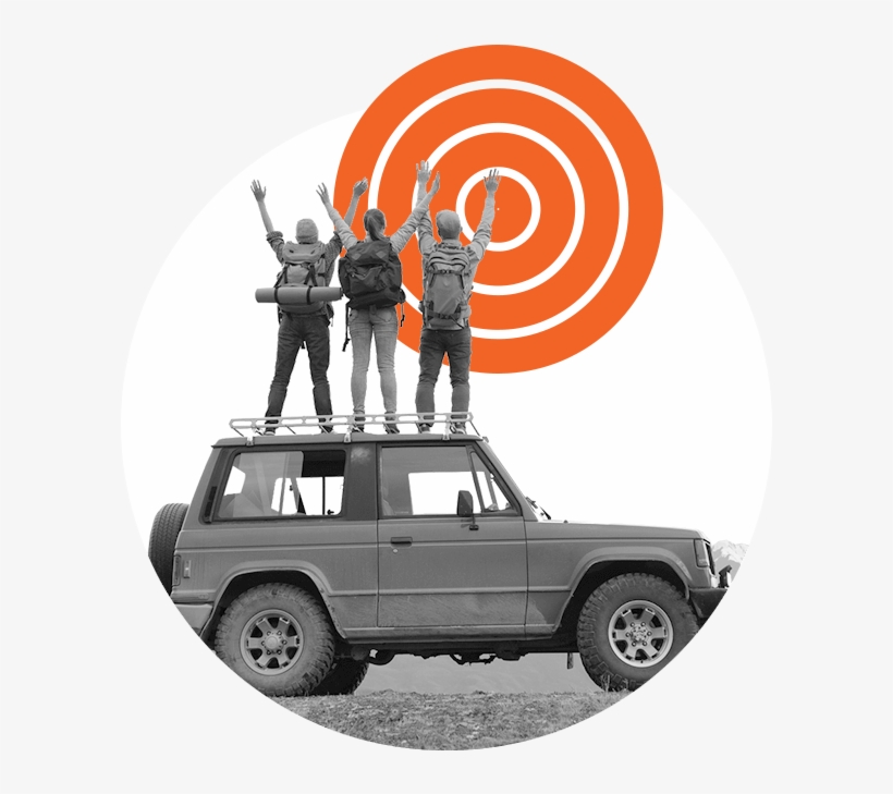 People On Jeep - Off-road Vehicle, transparent png download