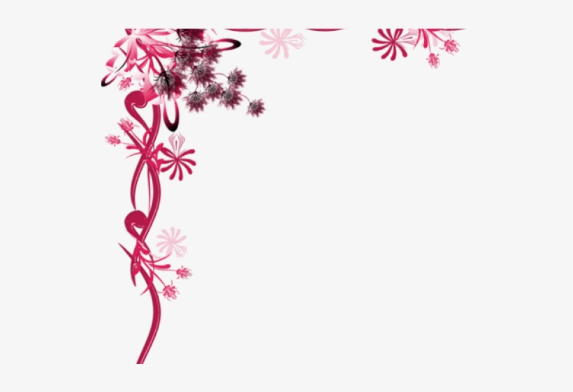 Corner Png Of Flower, transparent png download