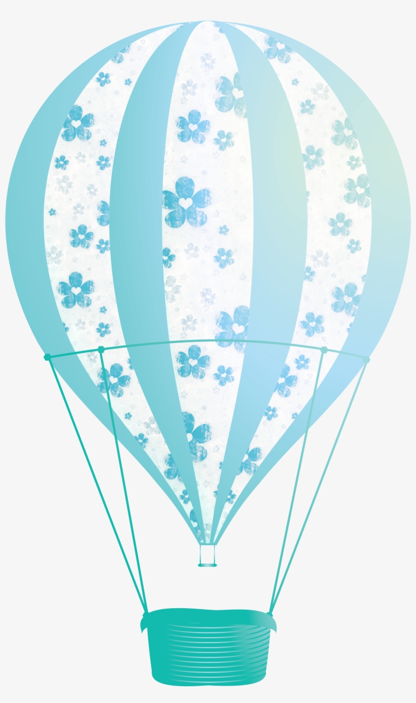 Freebie Teal Balloon 3 600×3 600 Pikseliä - Hot Air Balloon, transparent png download