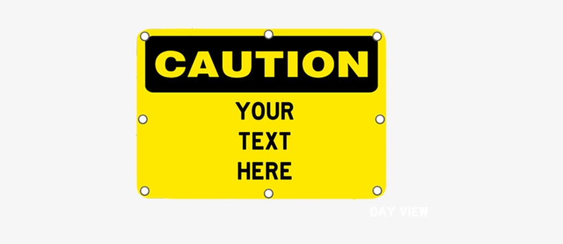 Flashing Caution Sign - Caution Sign, transparent png download