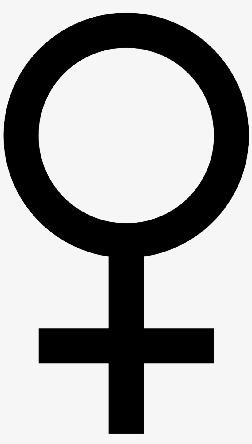 Graphic Transparent Download Female Icon Free Download - Circle With Cross At Bottom, transparent png download