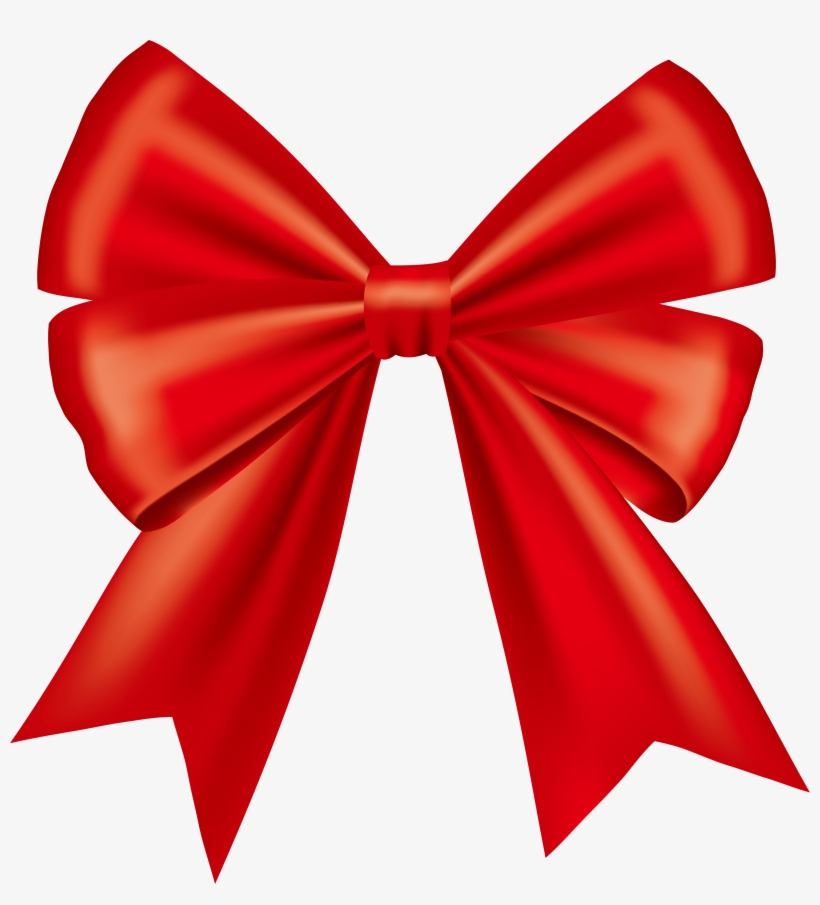 Clipart Bow Button Bow - Lazo Rojo Png, transparent png download