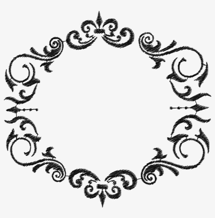 Matriz De Bordado Moldura - Circle, transparent png download