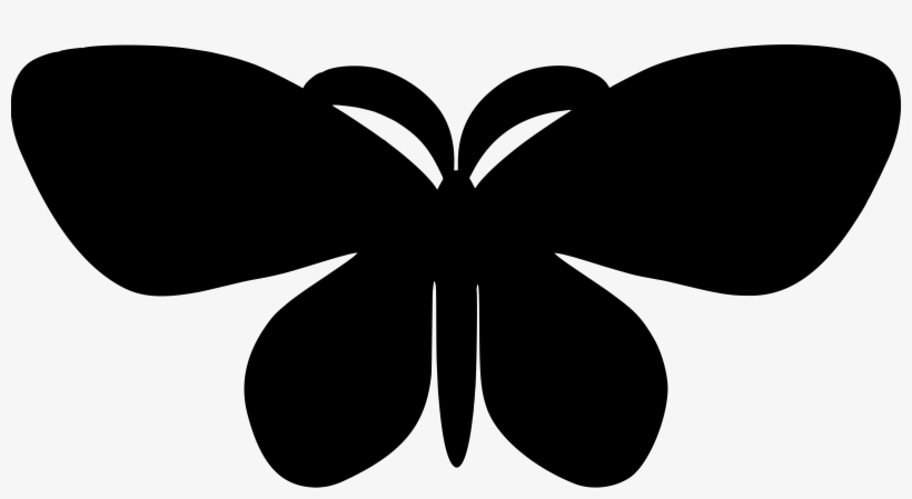 Butterfly Silhouette At Getdrawings - Silhouette Butterfly, transparent png download
