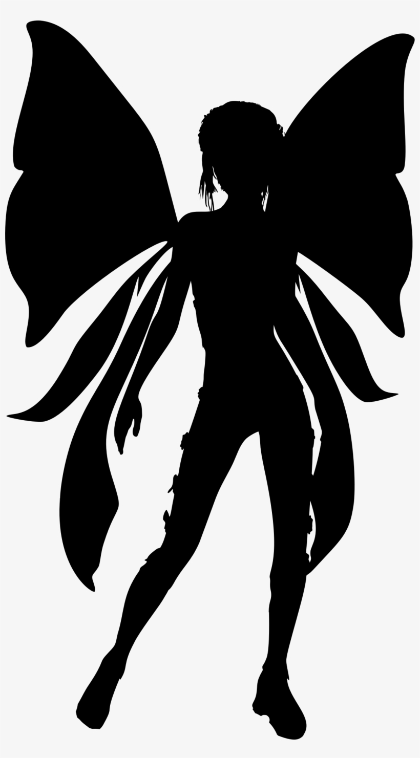 Clipart - Silhouette Fée, transparent png download