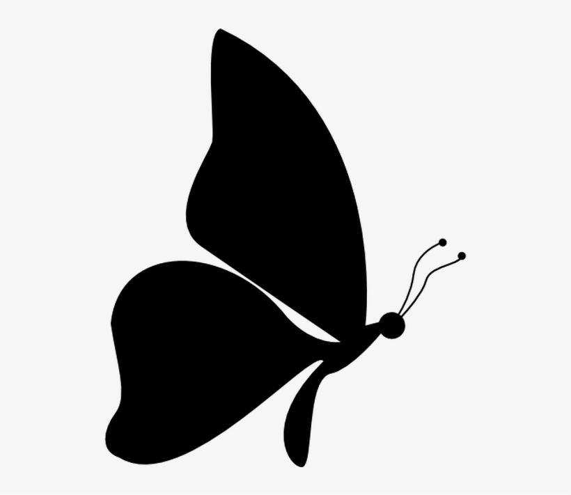 Clipart Resolution 1200*630 - Butterfly Silhouette Png, transparent png download