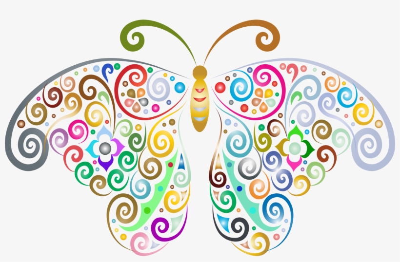 This Free Icons Png Design Of Prismatic Floral Flourish, transparent png download