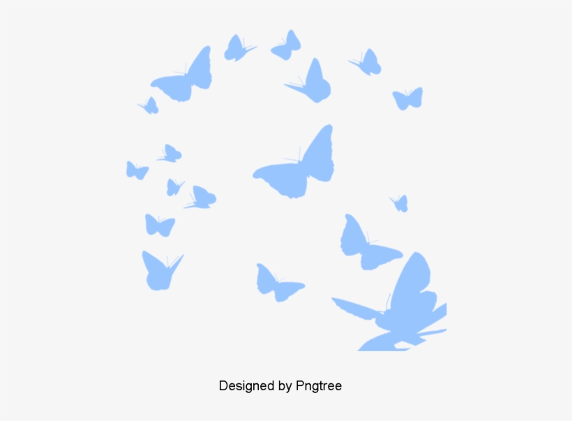 Simple Butterfly Silhouette Design, Cartoon, Hand Painted, - Бабочка На Прозрачном Фоне, transparent png download