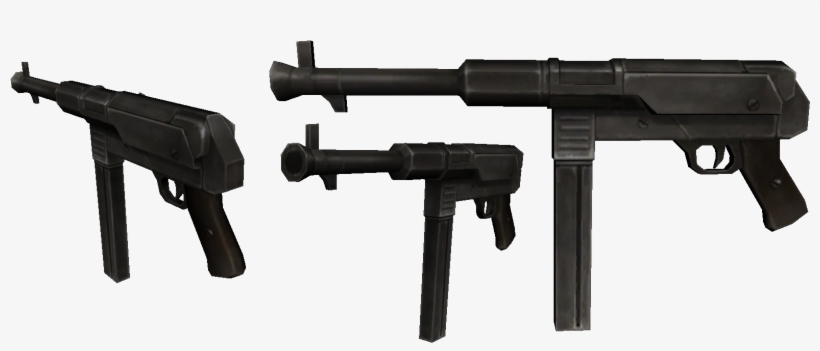 Uber Sub-machine Gun - Submachine Gun, transparent png download
