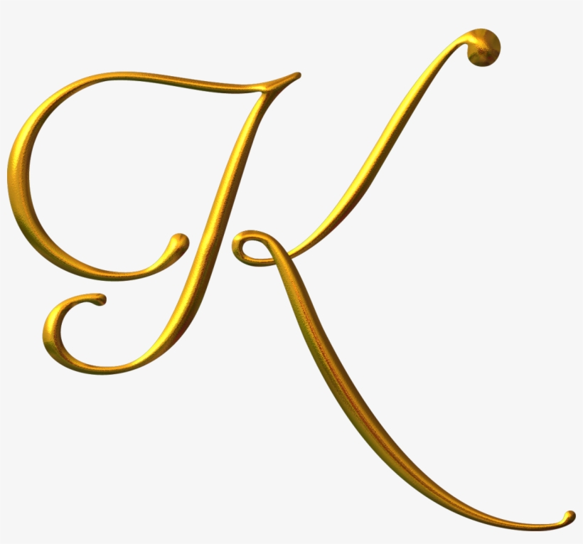 Letra K Dorada, transparent png download