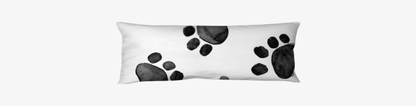 Watercolor Illustration With Animal Footprints Body - Acuarela Huella, transparent png download