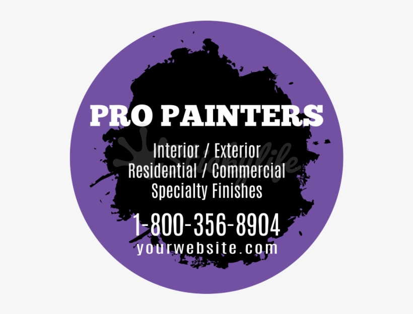 Painters Circle Car Magnet - 3d Druck, transparent png download