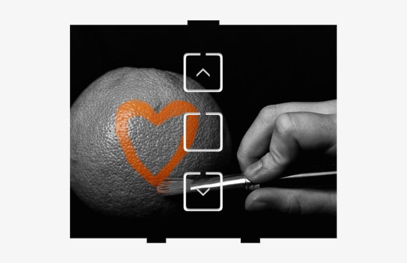 Orange Heart - 1 Dimmer - Heart, transparent png download