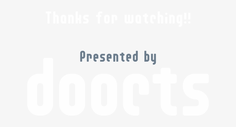 Thanks For Watching Presented By Doocts - Graphics, transparent png download