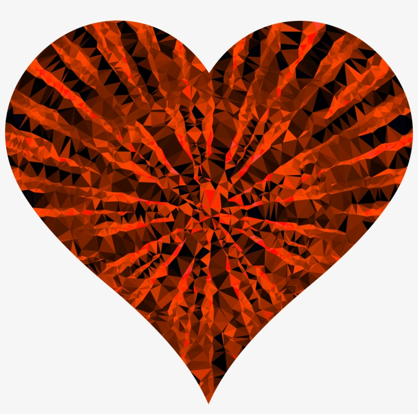 This Free Icons Png Design Of Low Poly Shattered Heart, transparent png download
