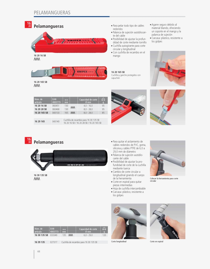 Knipex 16 20 165 Sb Cable Stripper, transparent png download