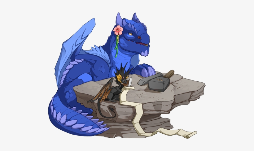 Tomo And Scribbles - Flight Rising Dragon Badge, transparent png download