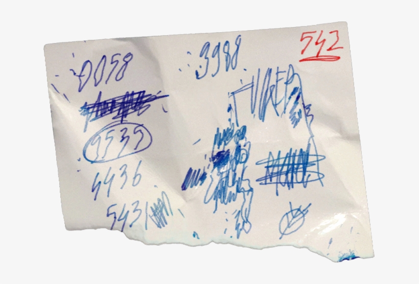 Nathanclues-scribbles - Number, transparent png download