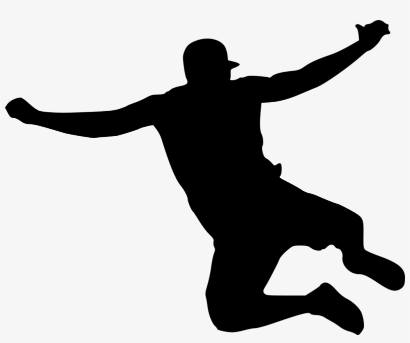 Banner Free Silhouette Clip Art Transprent Png Free - Jumping Silhouette Png, transparent png download