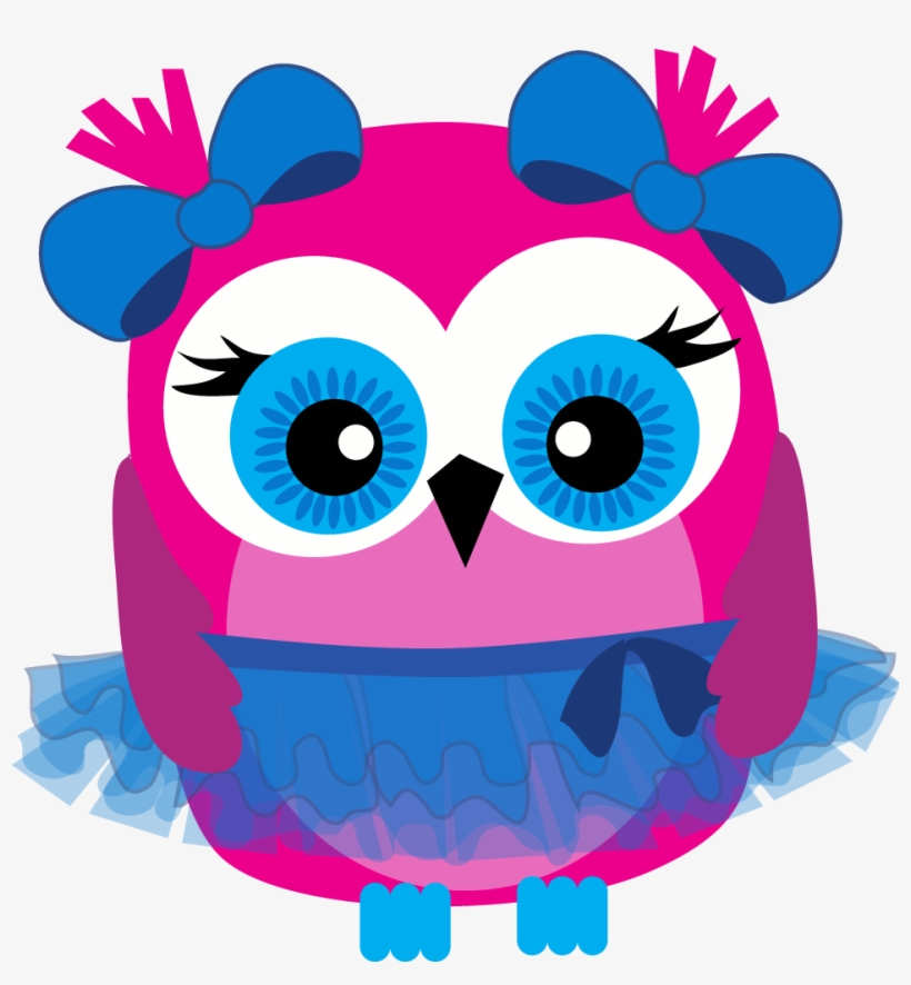 Owl Blue Tutu Printout - Corujinha Bailarina Png, transparent png download
