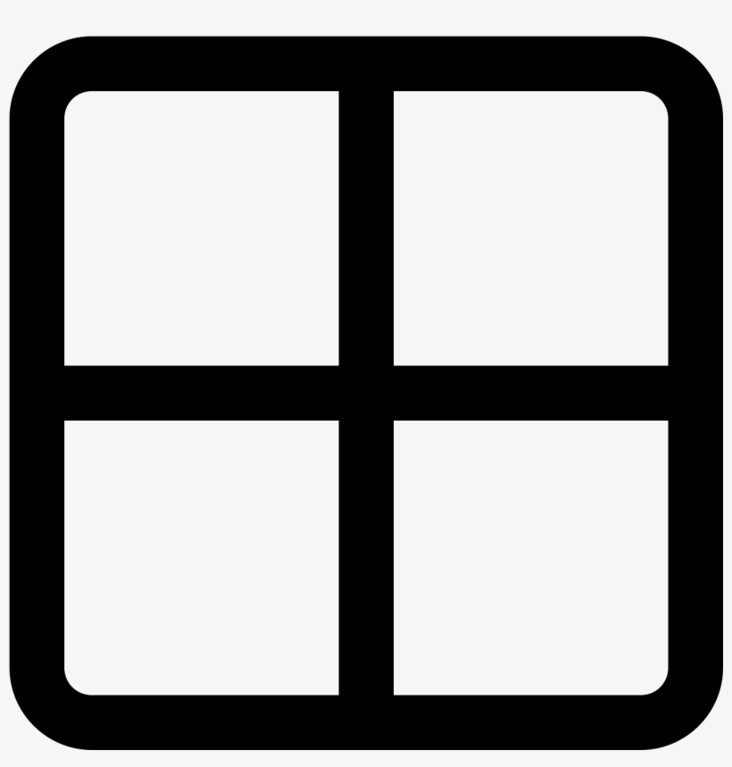 Grid 2 Icon - Icon, transparent png download