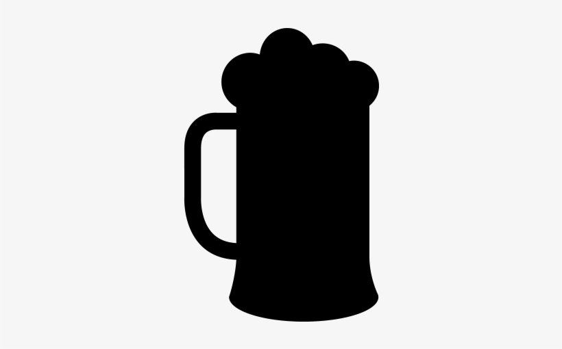 Free Beer Icon Png Vector - Silhouette Beer Mug Clip Art Png, transparent png download