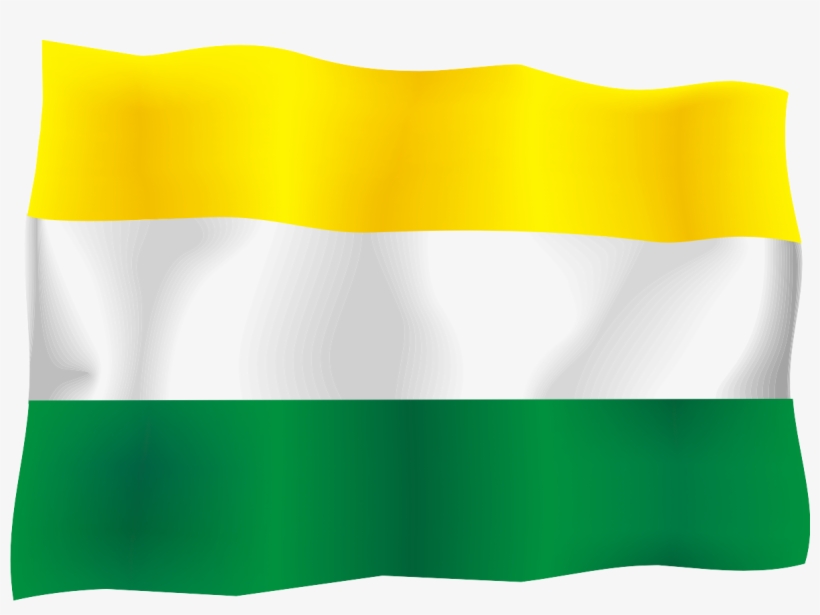 Bandera Uco - Bandera De Color Verde Blanco Y Amarillo, transparent png download