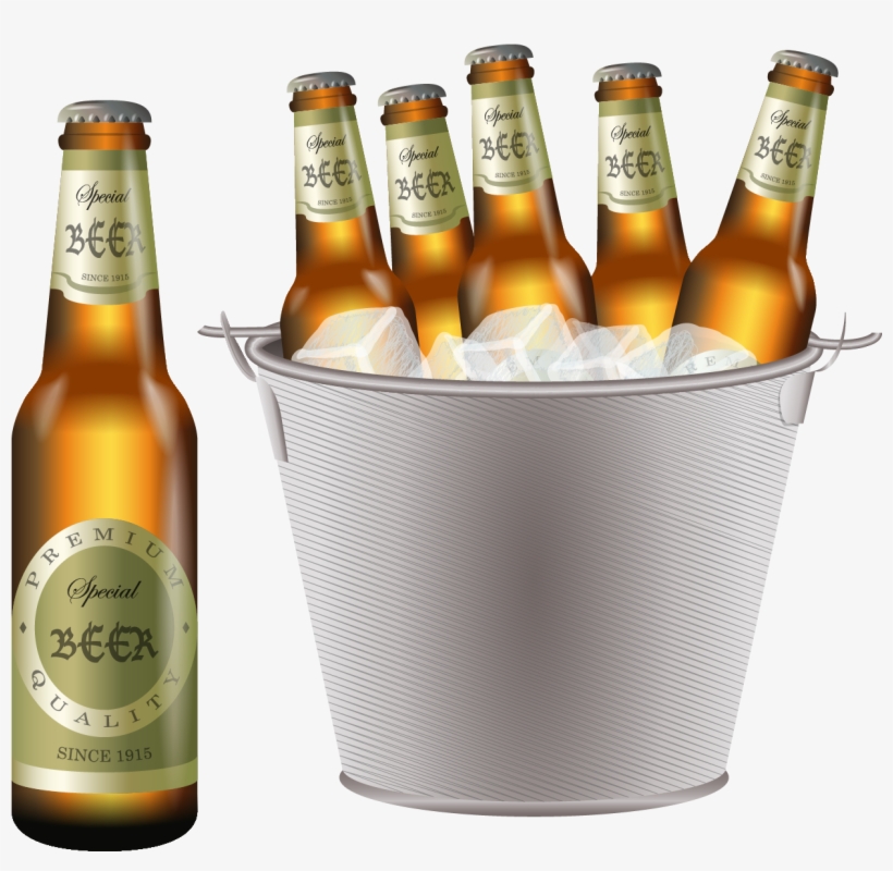 Png Free Stock Cocktail Wine Ice Bucket Transprent - Bucket Of San Miguel Beer Png, transparent png download