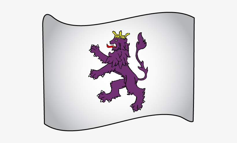 Un Ejemplo De Bandera Histórica Del Reino De León - Leon, transparent png download