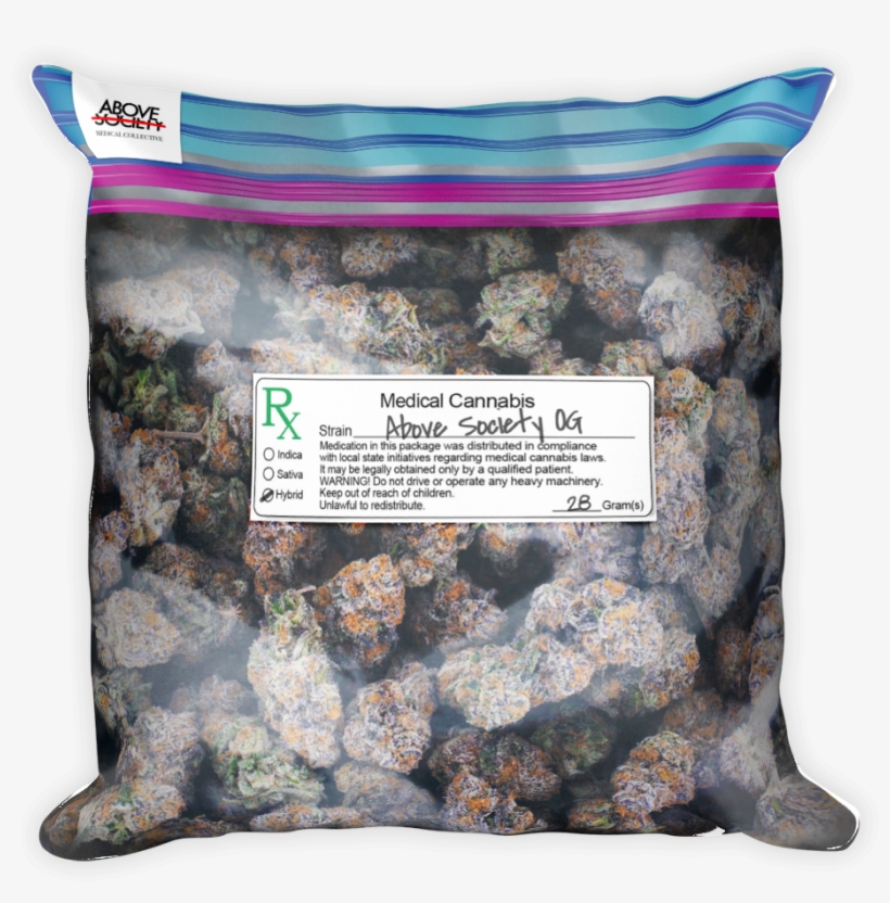 Bag Of Weed Png - Pillow, transparent png download