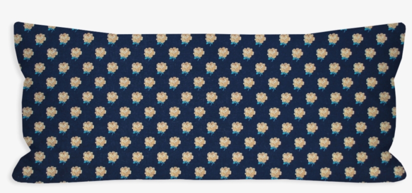 Restful Vintage Roses Navy Lumbar Pillow - Snooki Wearing Big Slippers, transparent png download