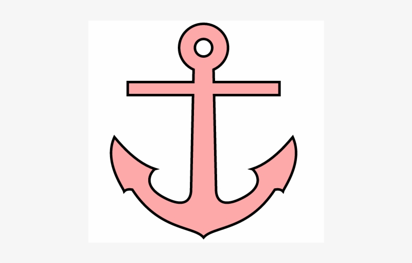Pink Anchor Image - Clip Art, transparent png download