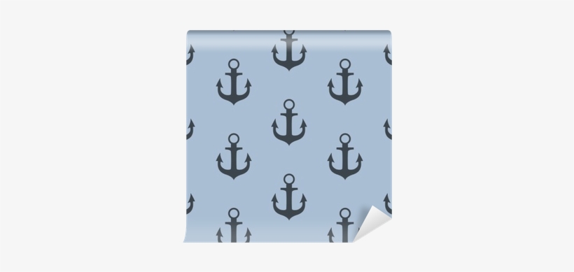 Anchor Seamless Pattern Background Vector Illustration - Illustration, transparent png download