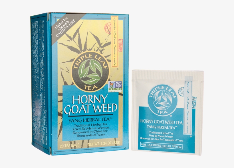 Image Is Loading Triple Leaf Tea Horny Goat Weed Tea - Horny Goat Weed 20 Bags(s) By Triple Leaf Tea, transparent png download