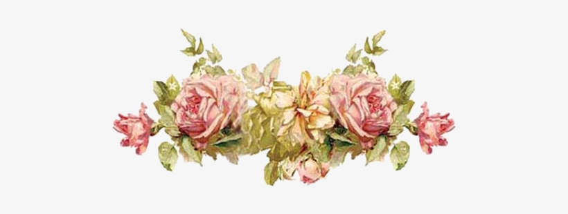 741 - Vintage Pink Roses Favor Tote Bag, Adult Unisex, Natural, transparent png download