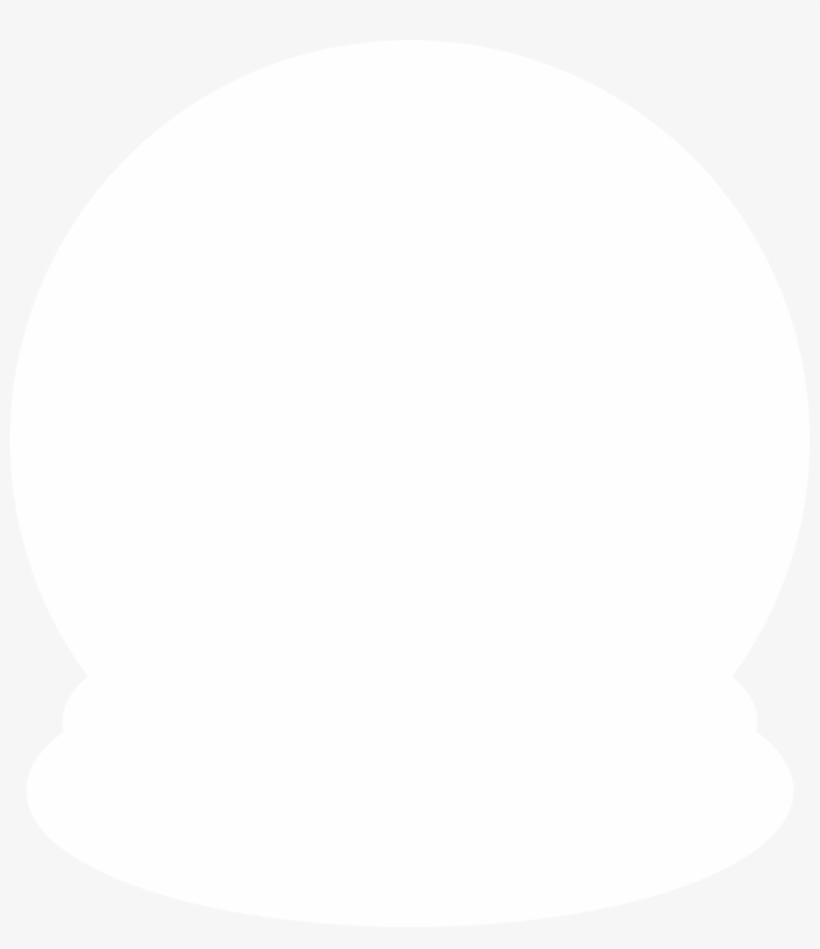 Snow Globe Silhouette By Paperlightbox - Snow Globe Silhouette Png, transparent png download