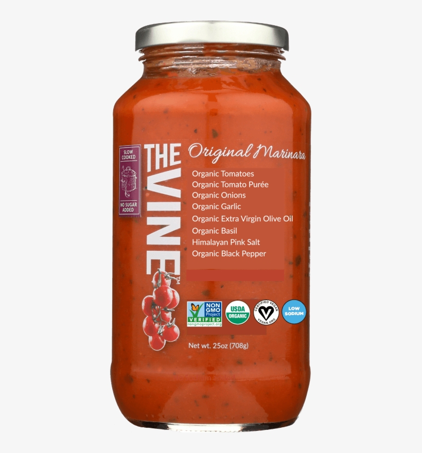 Image - Vine, Marinara Vegan Org, 25 Oz (pack Of 6), transparent png download