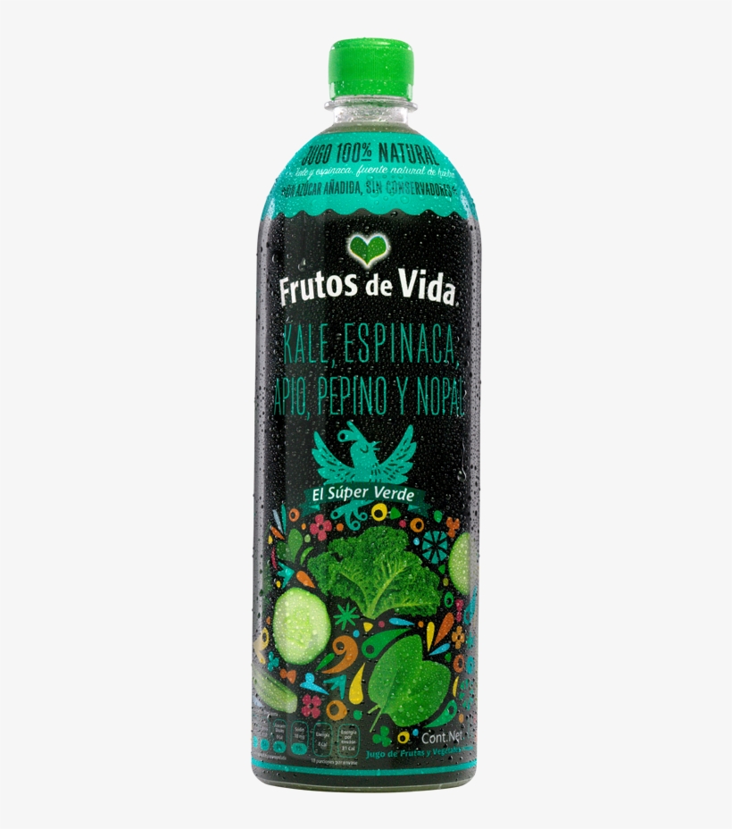 Kale Espinaca Apio Pepino Y Nopal Descripción De La - Frutos De Vida, transparent png download