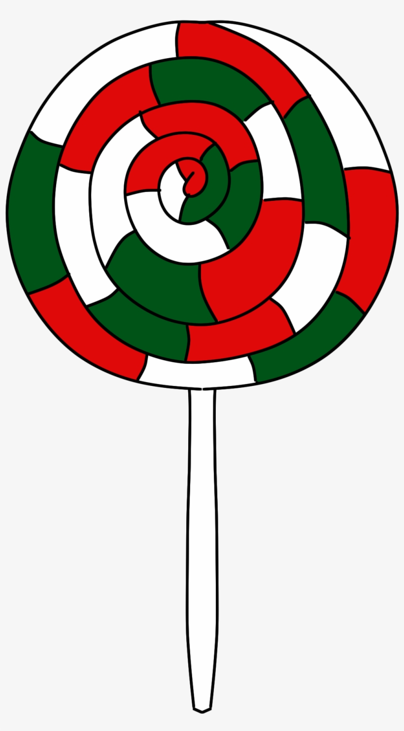 Lollipop Clipart Lollypop - Lollipop Christmas Clip Art, transparent png download