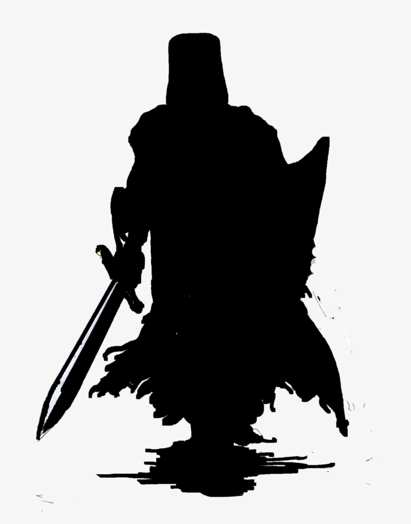Superhero Academy Knight Silhouette Png - Silueta De Caballo Con Jinete, transparent png download