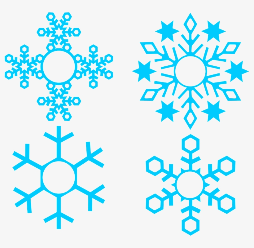 Blue And Purple Snowflake Background, transparent png download