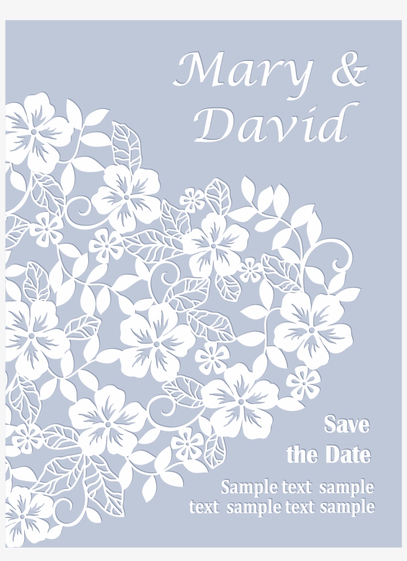 Invitation Card With Heart From Flowers - Jasmine, transparent png download